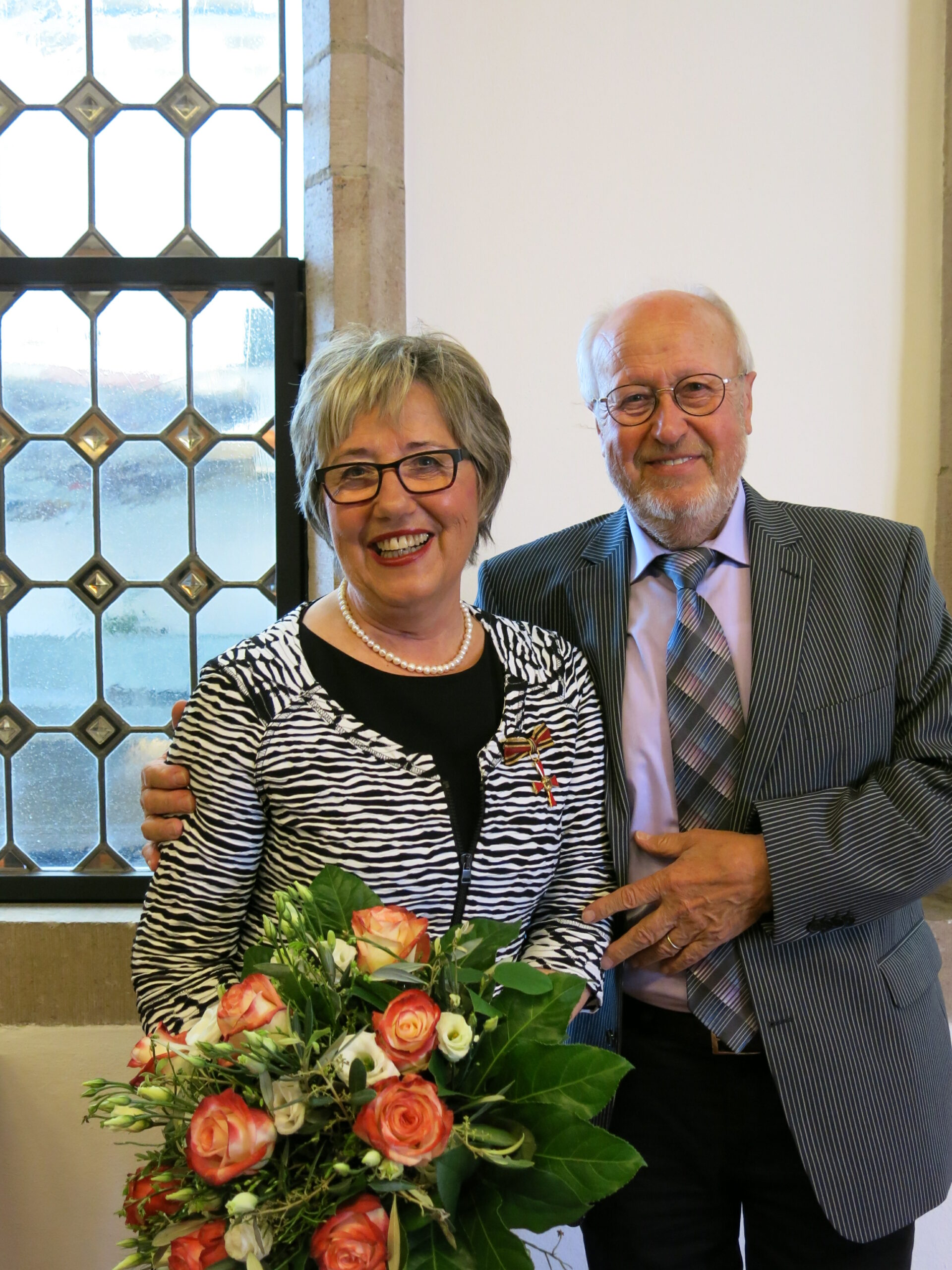 Unsere Preisträgerin mit ihrem Mann Francesco Merhar